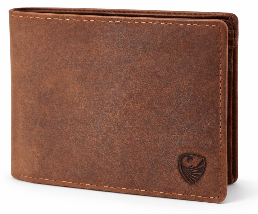GERMANUS wallet Leather wallet, Carlo for credit cards, notes, coins